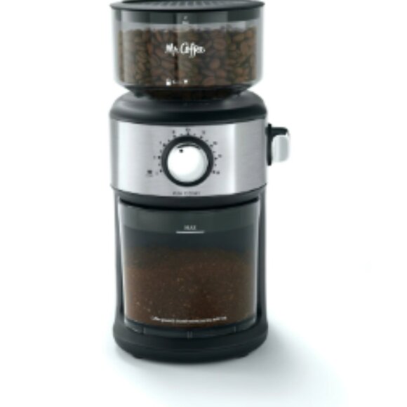Mr. Coffee Cafe Grind 18 Cup Automatic Burr Grinder, Stainless Steel NIB - Picture 7 of 8